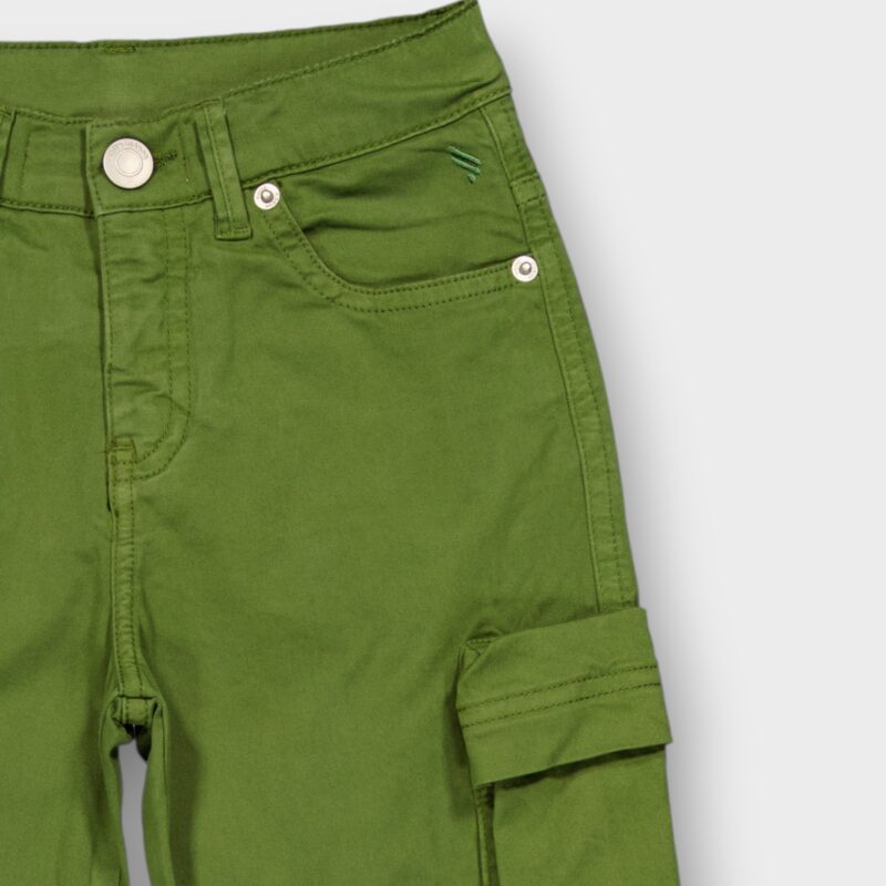 PANTALON CARGO EN COTON ELASTHANNE