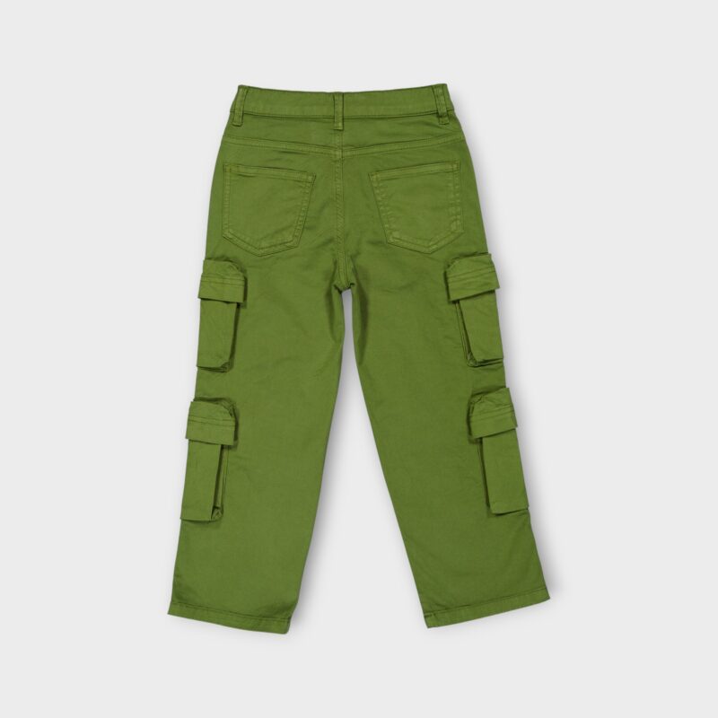 PANTALON CARGO EN COTON ELASTHANNE