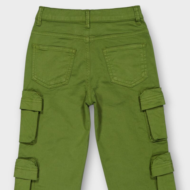 PANTALON CARGO EN COTON ELASTHANNE