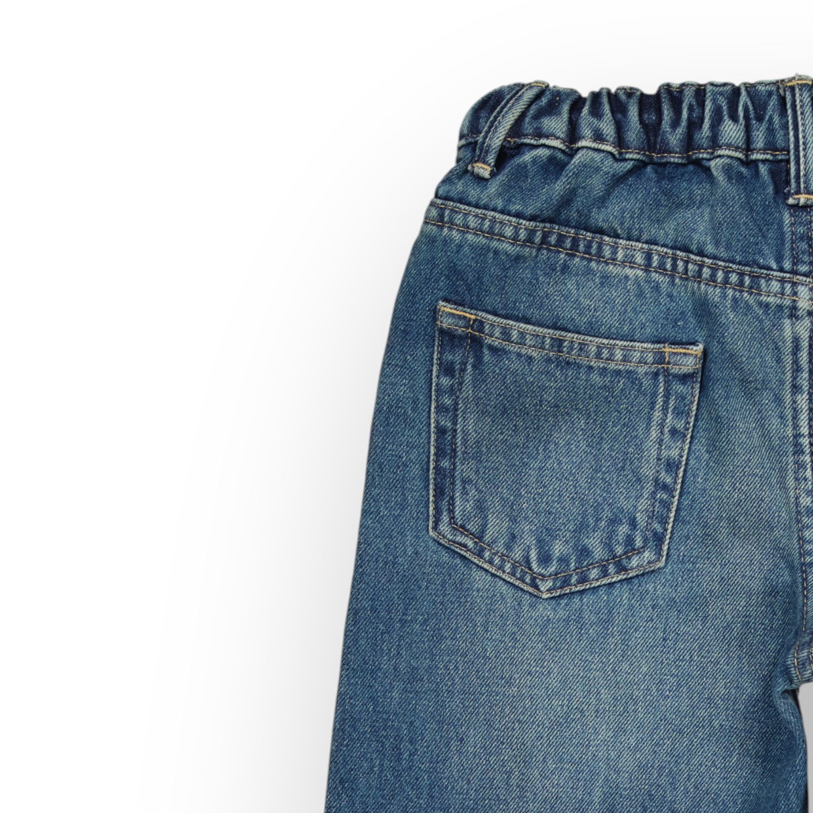 WPJG001-114 (5) PANTALON JEAN TAILLE ELASTIQUE EN DENIM COTON – Image 7