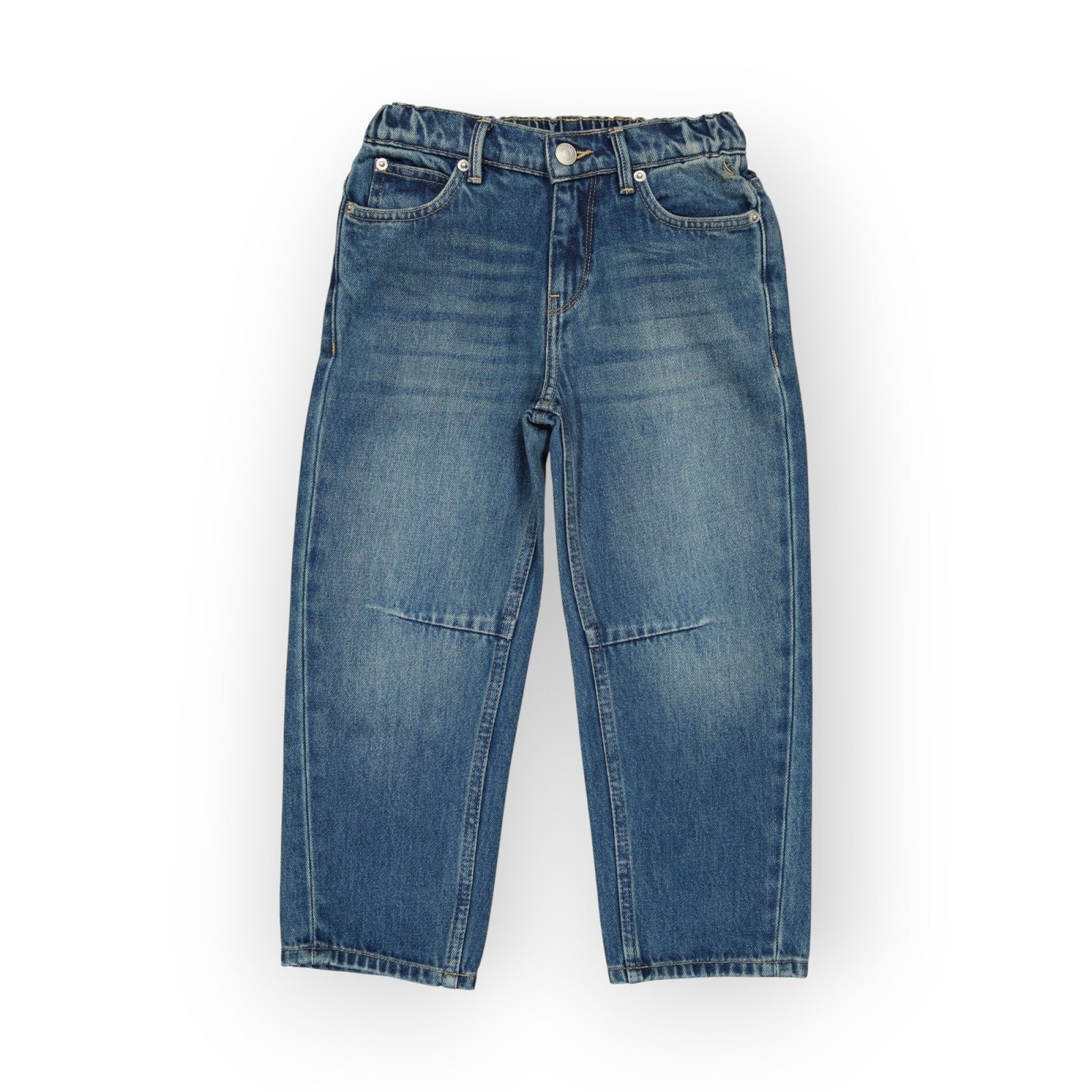 WPJG001-114 (7) PANTALON JEAN TAILLE ELASTIQUE EN DENIM COTON – Image 1