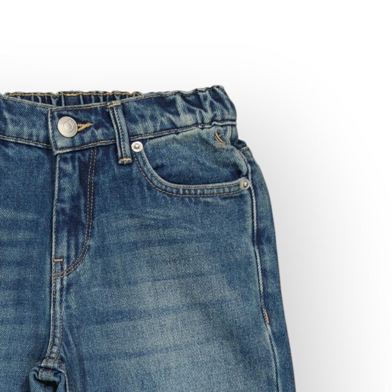PANTALON JEAN TAILLE ELASTIQUE EN DENIM COTON
