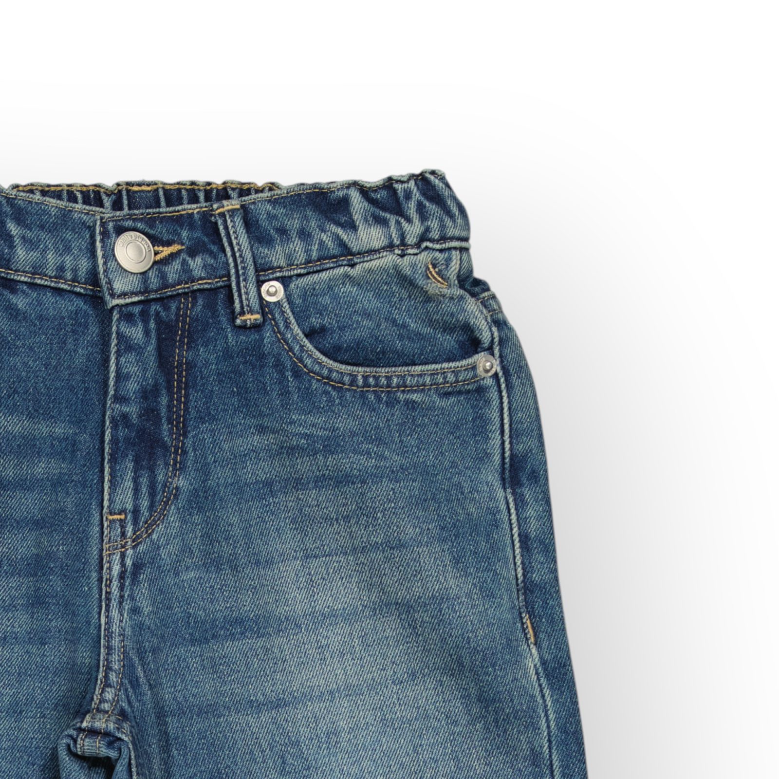 WPJG001-114 (8) PANTALON JEAN TAILLE ELASTIQUE EN DENIM COTON – Image 9