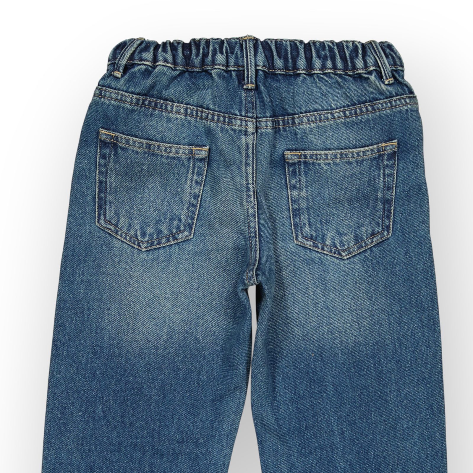 WPJG001-114 PANTALON JEAN TAILLE ELASTIQUE EN DENIM COTON – Image 3