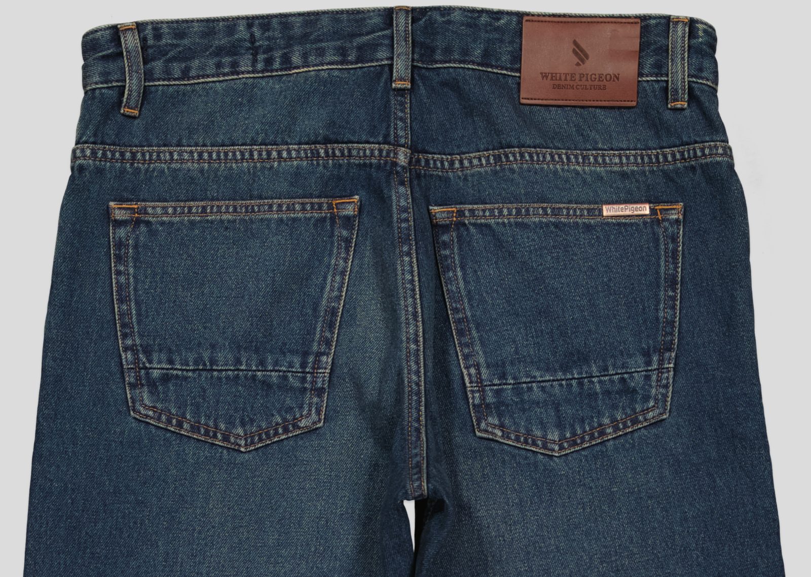 dos PANTALON JEAN REGULAR FIT EN DENIM 100% COTON – Image 7