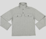 Haut de jogging femme col montant à pressions molleton coton élasthanne