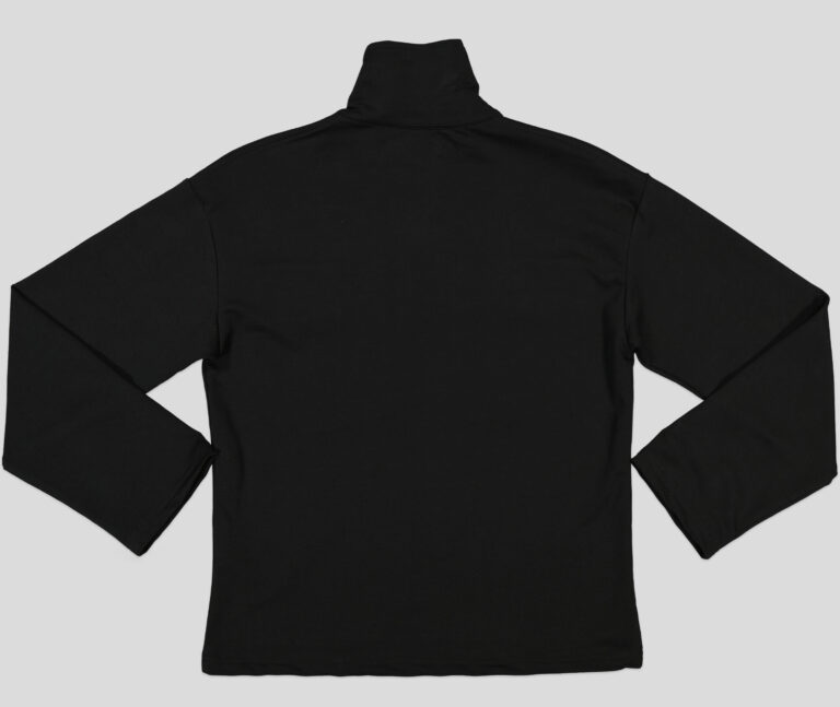 Haut de jogging femme col montant à pressions molleton coton élasthanne