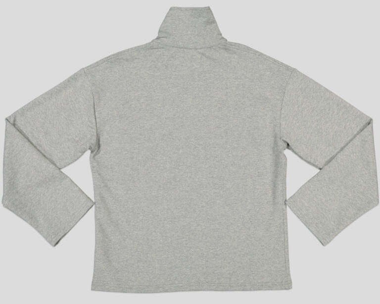 Haut de jogging femme col montant à pressions molleton coton élasthanne