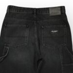 PANTALON CARPENTER EN DENIM NOIR 100% COTON