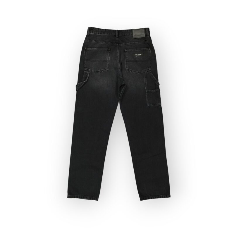 PANTALON CARPENTER EN DENIM NOIR 100% COTON