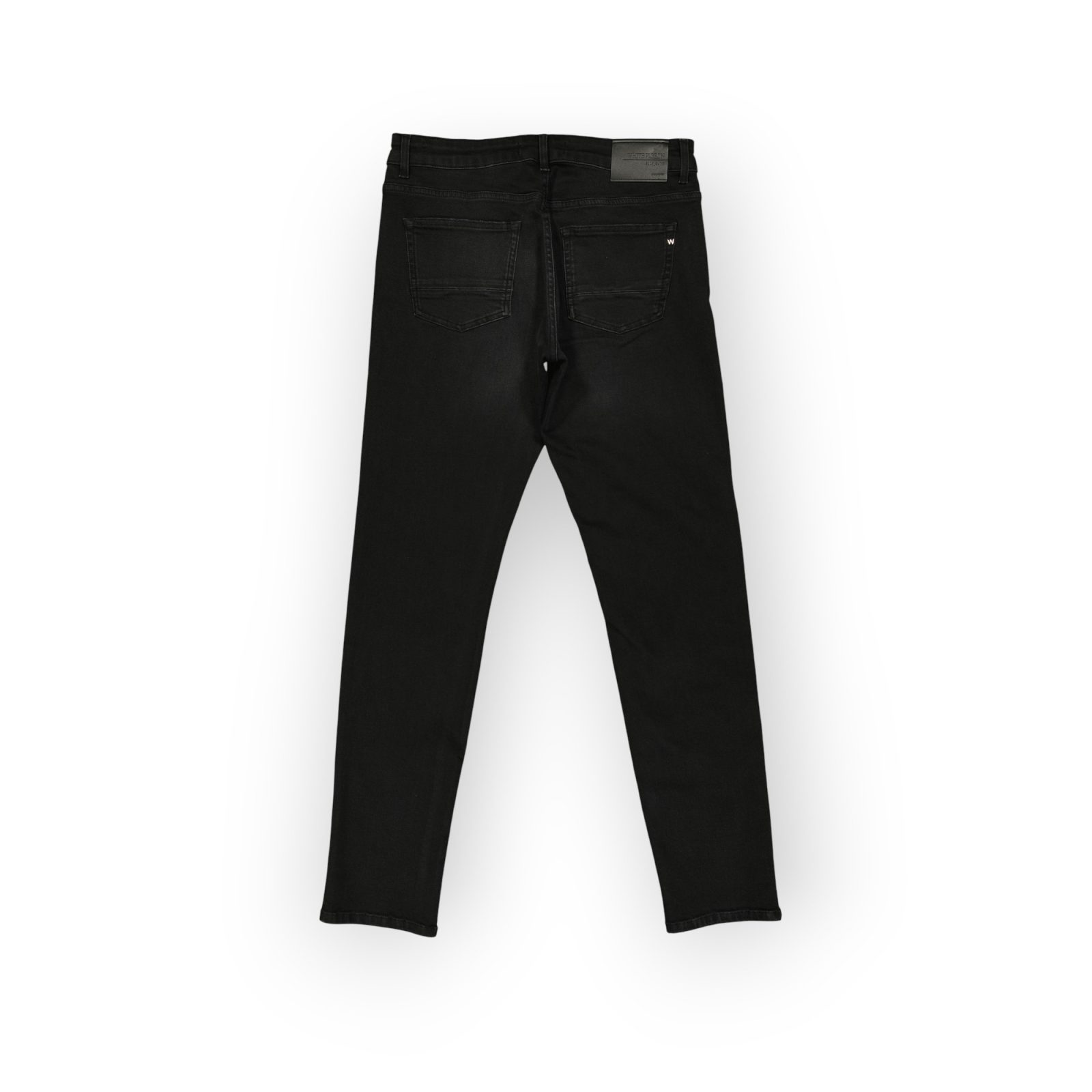 JWPB2009-116 (2) PANTALON JEAN SLIM FIT EN DENIM NOIR COTON STRETCH – Image 4