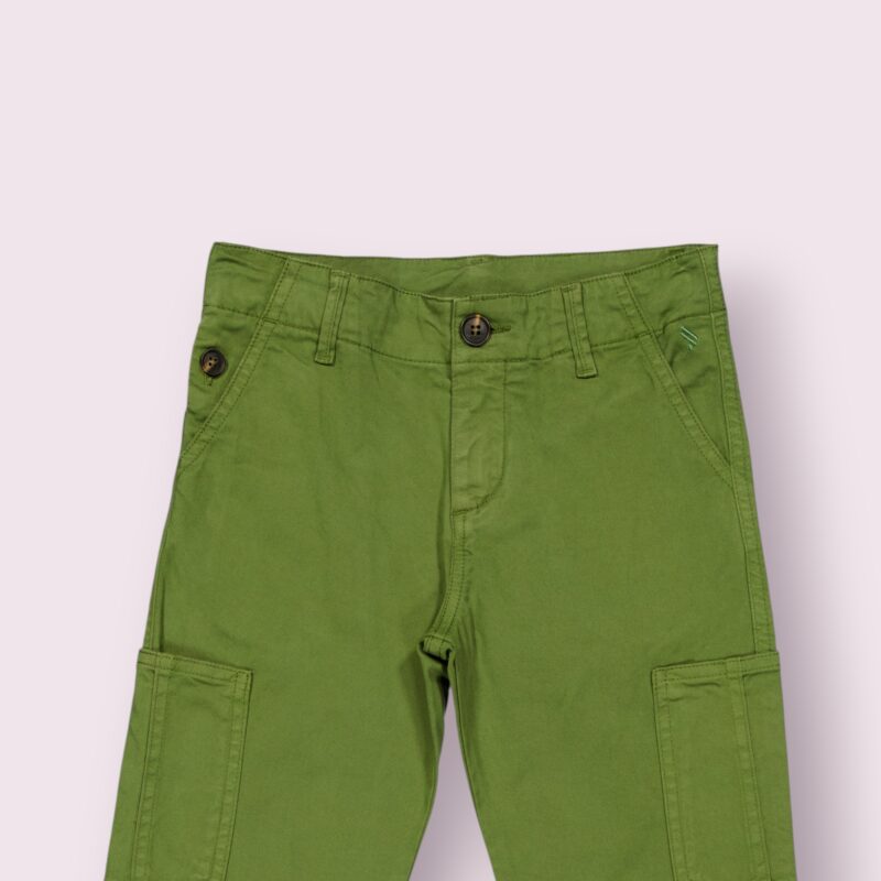 PANTALON CARGO EN COTON ELASTHANNE