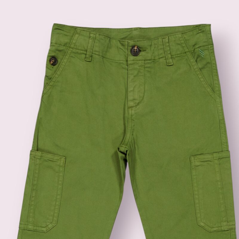 PANTALON CARGO EN COTON ELASTHANNE