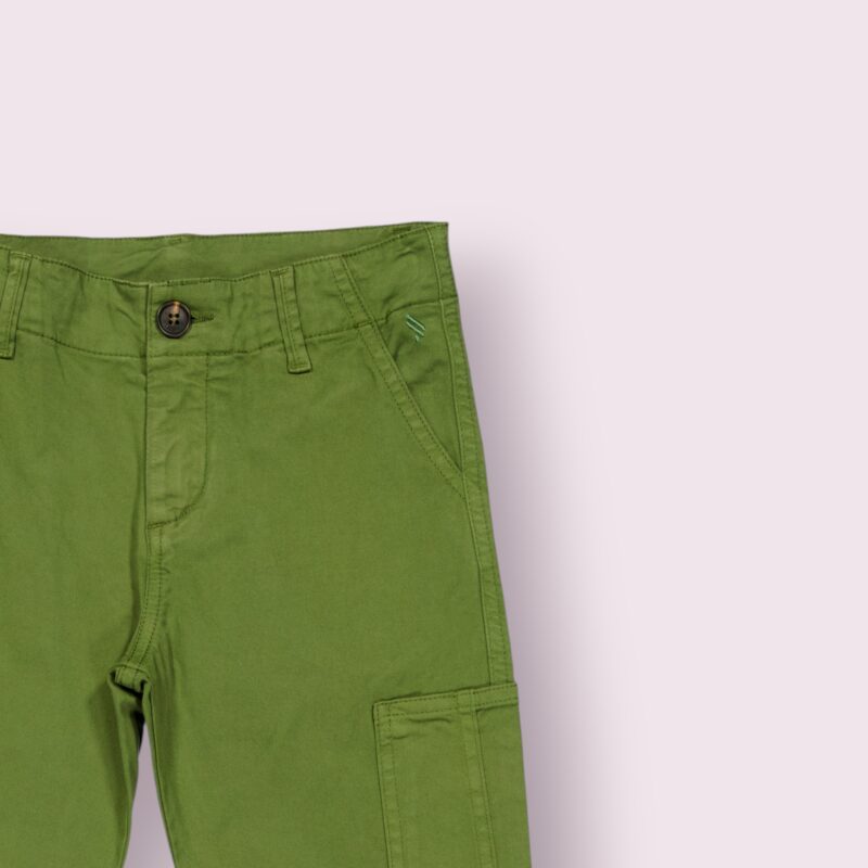 PANTALON CARGO EN COTON ELASTHANNE