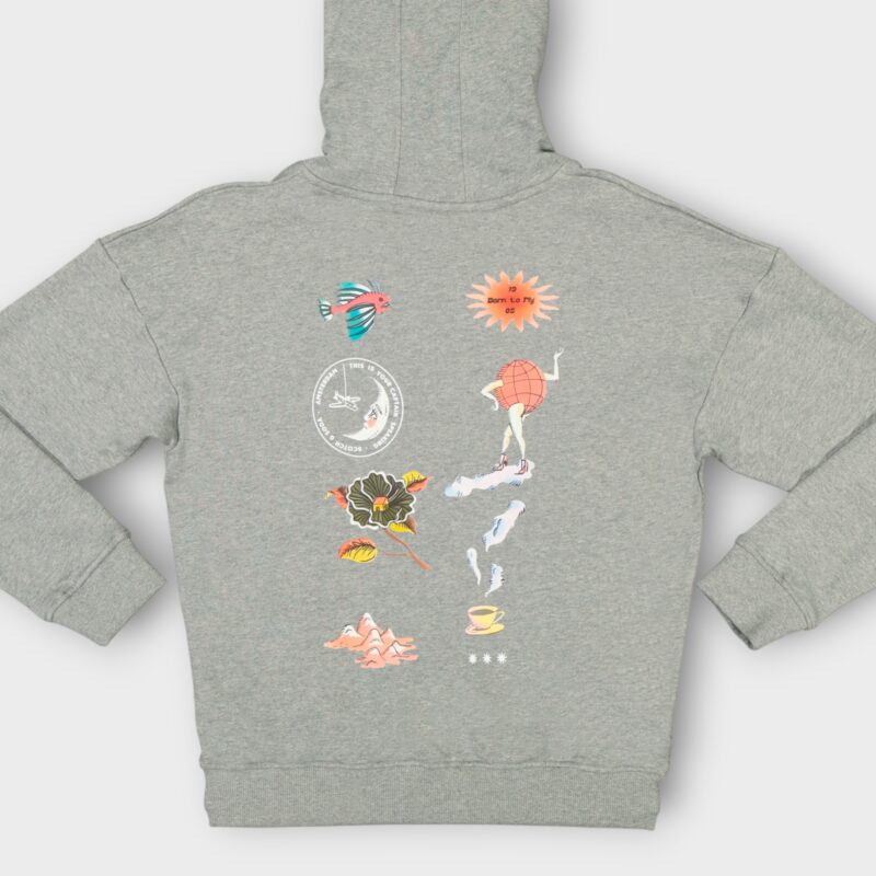 HOODIE SWEAT A CAPUCHE MOLLETON COTTON