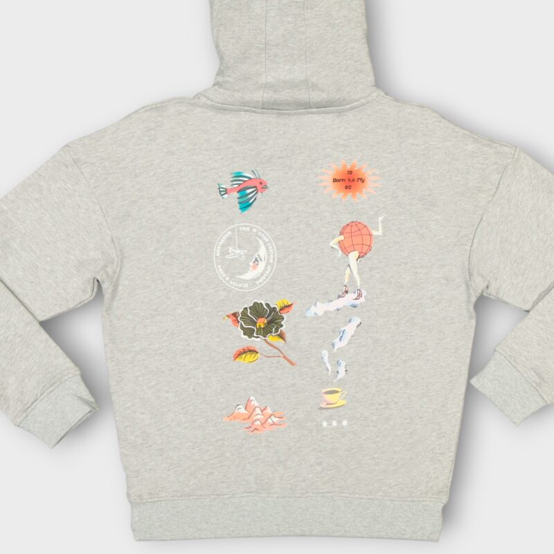 HOODIE SWEAT A CAPUCHE MOLLETON COTTON