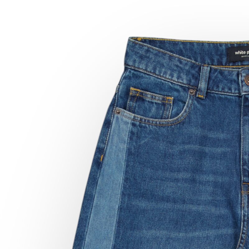 PANTALON JEANS STRAIGHT FIT CONTRASTE