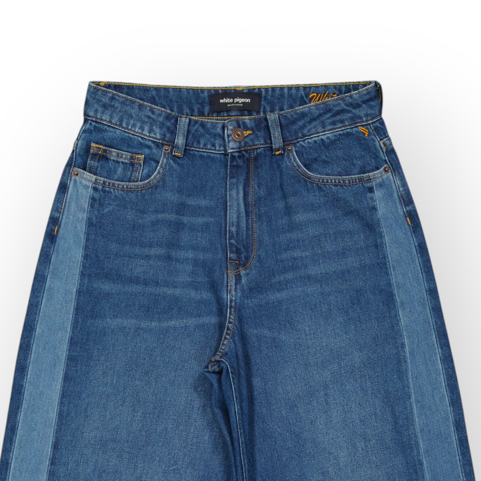 WPJAF6019-144 PANTALON JEANS STRAIGHT FIT CONTRASTE – Image 2