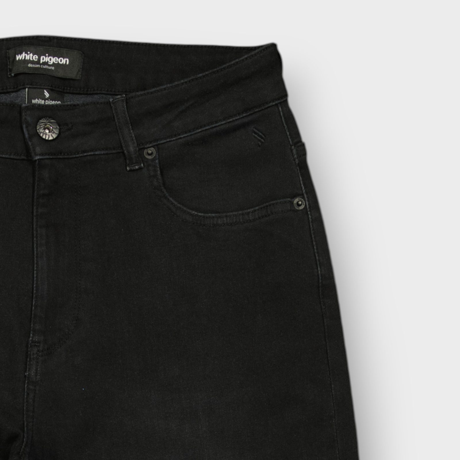WPJAF6034-BLACK-USED-1 PANTALON JEANS FEMME STRAIGHT STR – Image 3