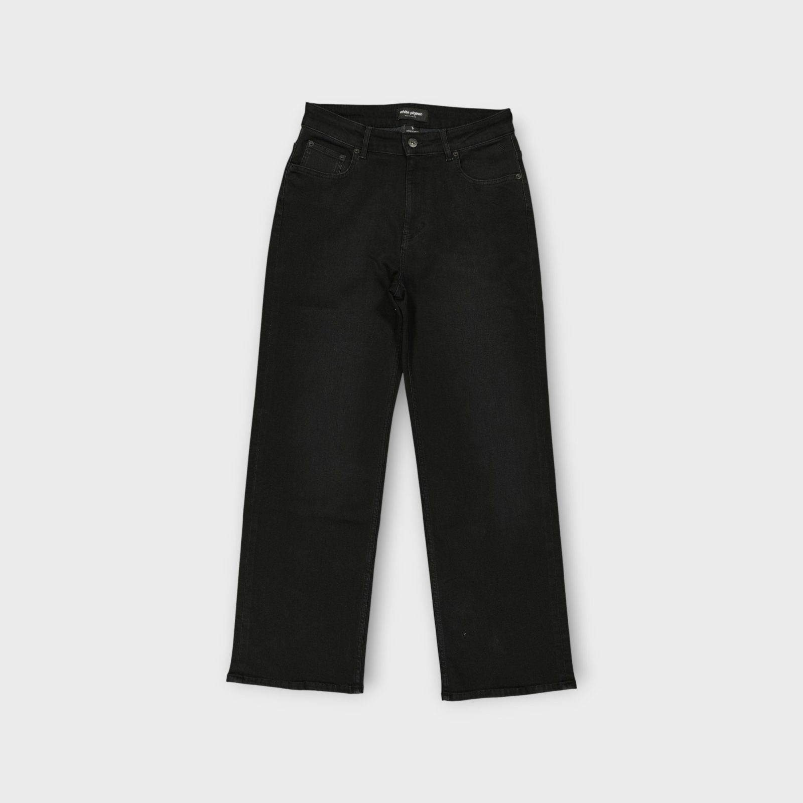 WPJAF6034-BLACK-USED-4 PANTALON JEANS FEMME STRAIGHT STR – Image 5