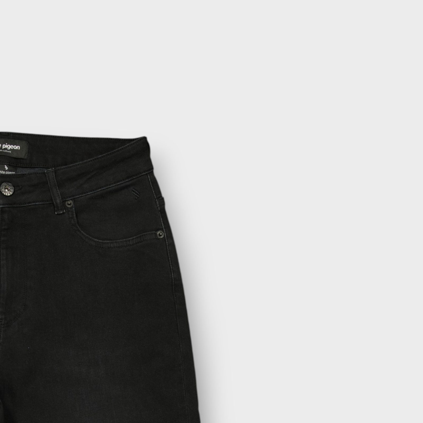 WPJAF6034-BLACK-USED-5 PANTALON JEANS FEMME STRAIGHT STR – Image 4