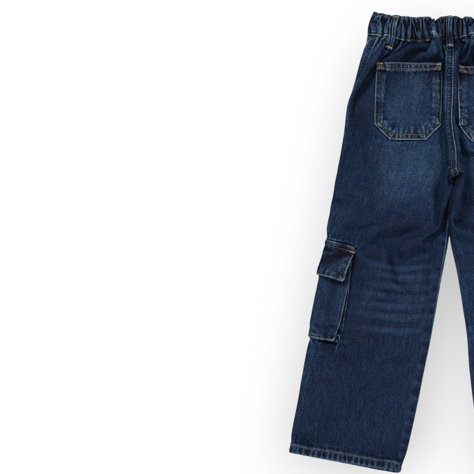 WPJG003-111 (2) PANTALON AVEC CEINTURE ELASTIQUE EN DENIM 100 % COTON – Image 10