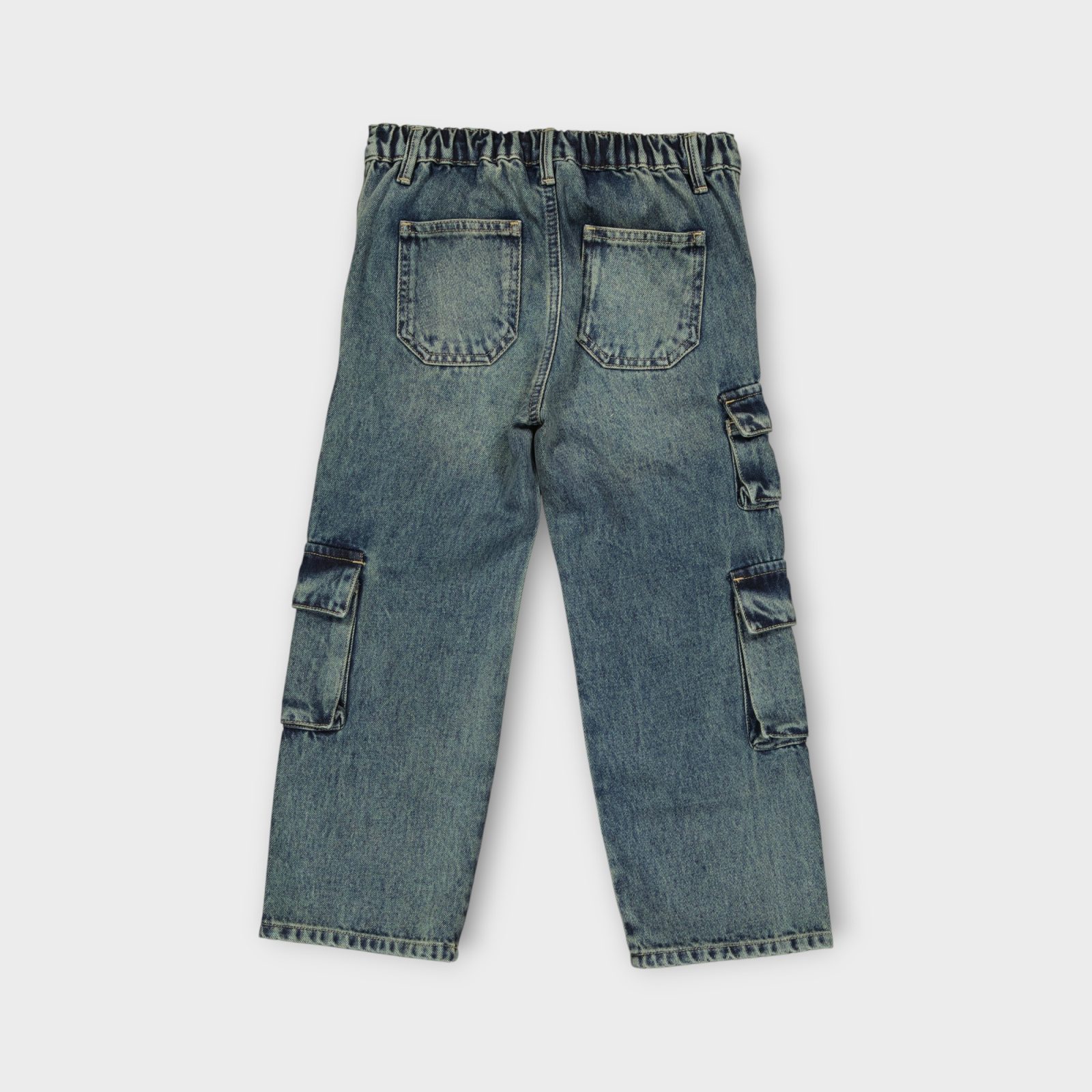 WPJG003-111 (3) PANTALON AVEC CEINTURE ELASTIQUE EN DENIM 100 % COTON – Image 14