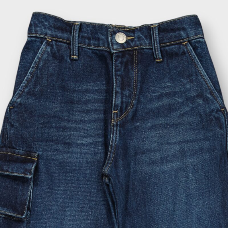 PANTALON AVEC CEINTURE ELASTIQUE EN DENIM 100 % COTON