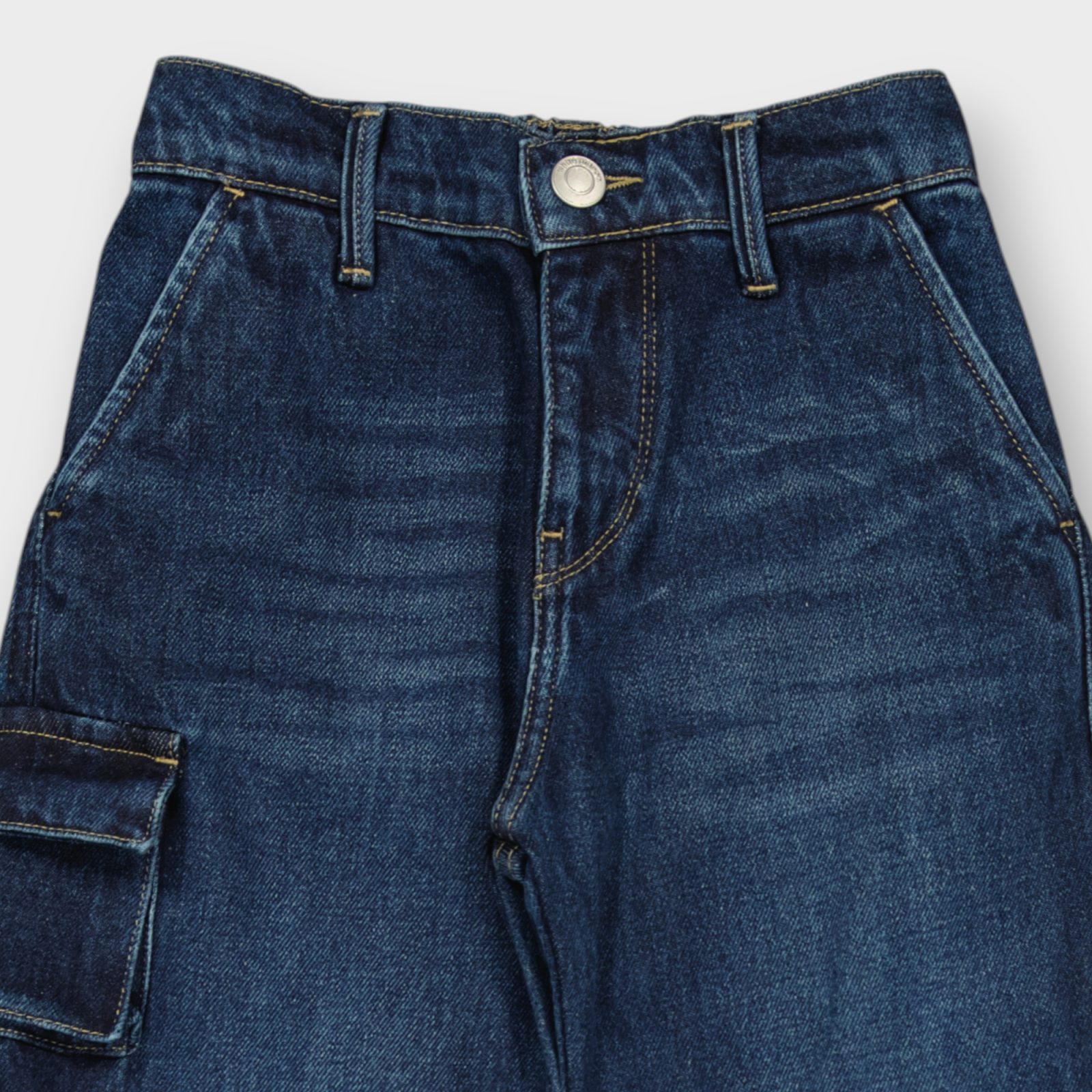 WPJG003-111 (3) PANTALON AVEC CEINTURE ELASTIQUE EN DENIM 100 % COTON – Image 3