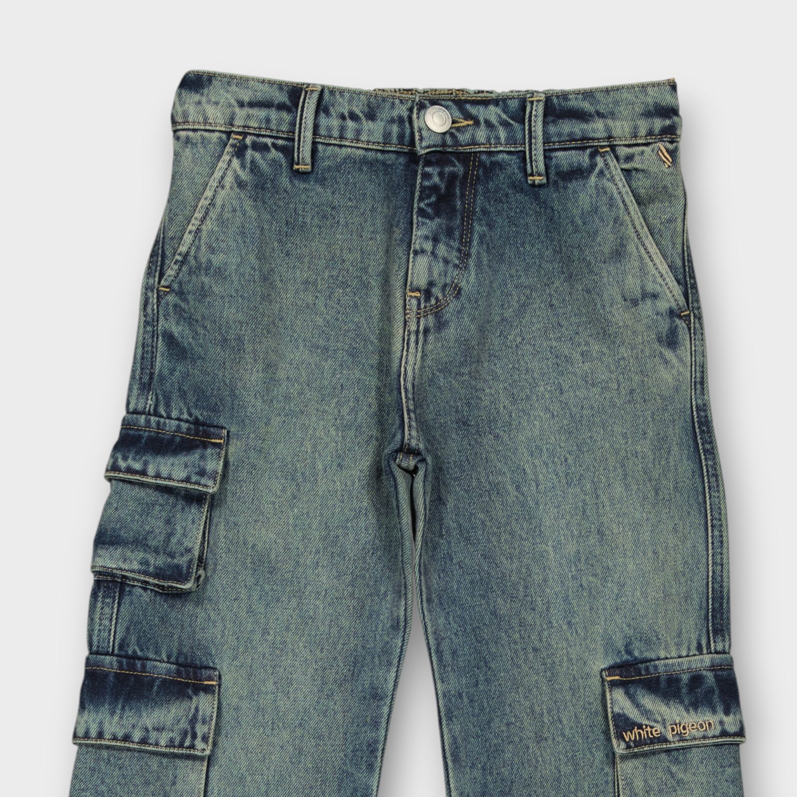 WPJG003-111 (4) PANTALON AVEC CEINTURE ELASTIQUE EN DENIM 100 % COTON – Image 13