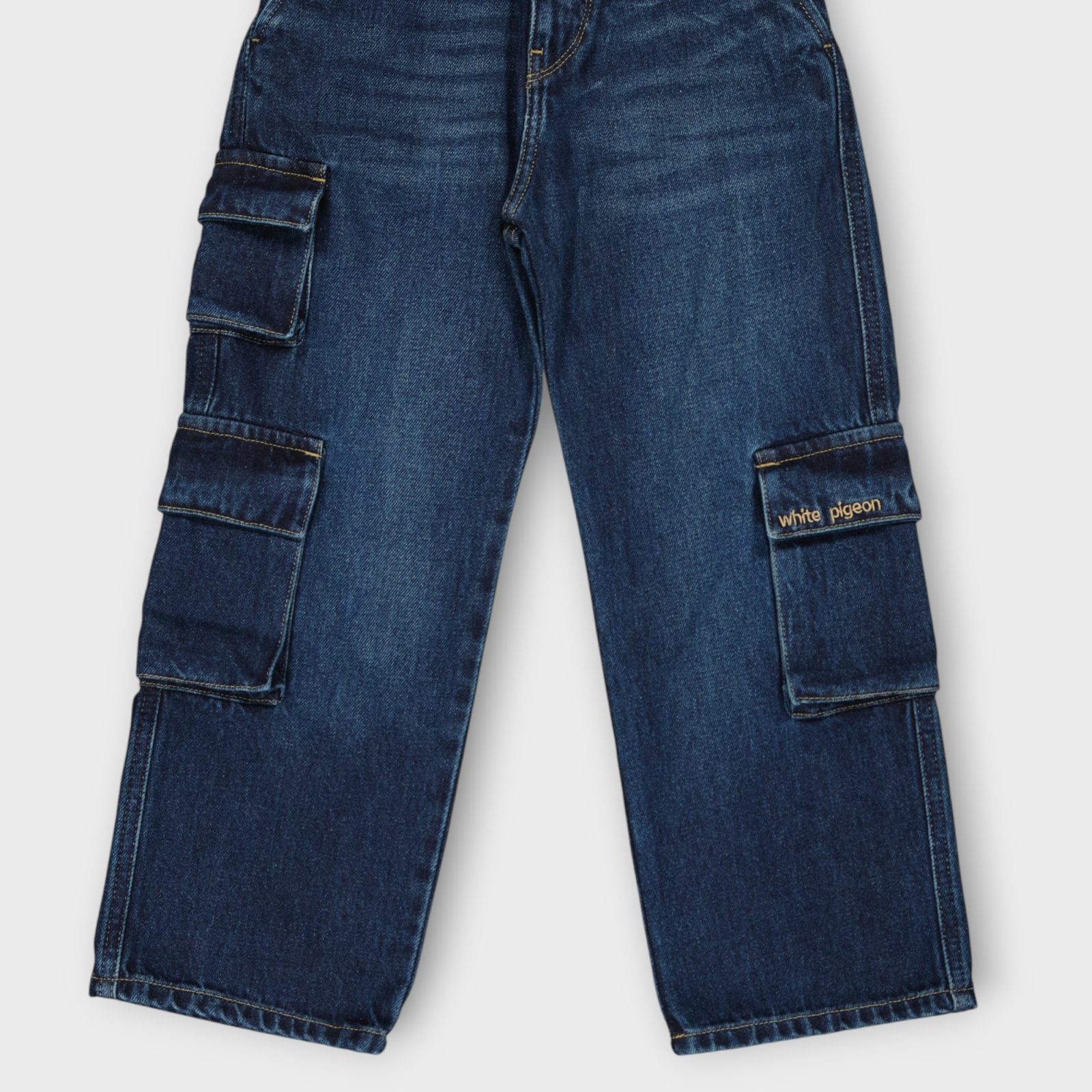 WPJG003-111 (4) PANTALON AVEC CEINTURE ELASTIQUE EN DENIM 100 % COTON – Image 5