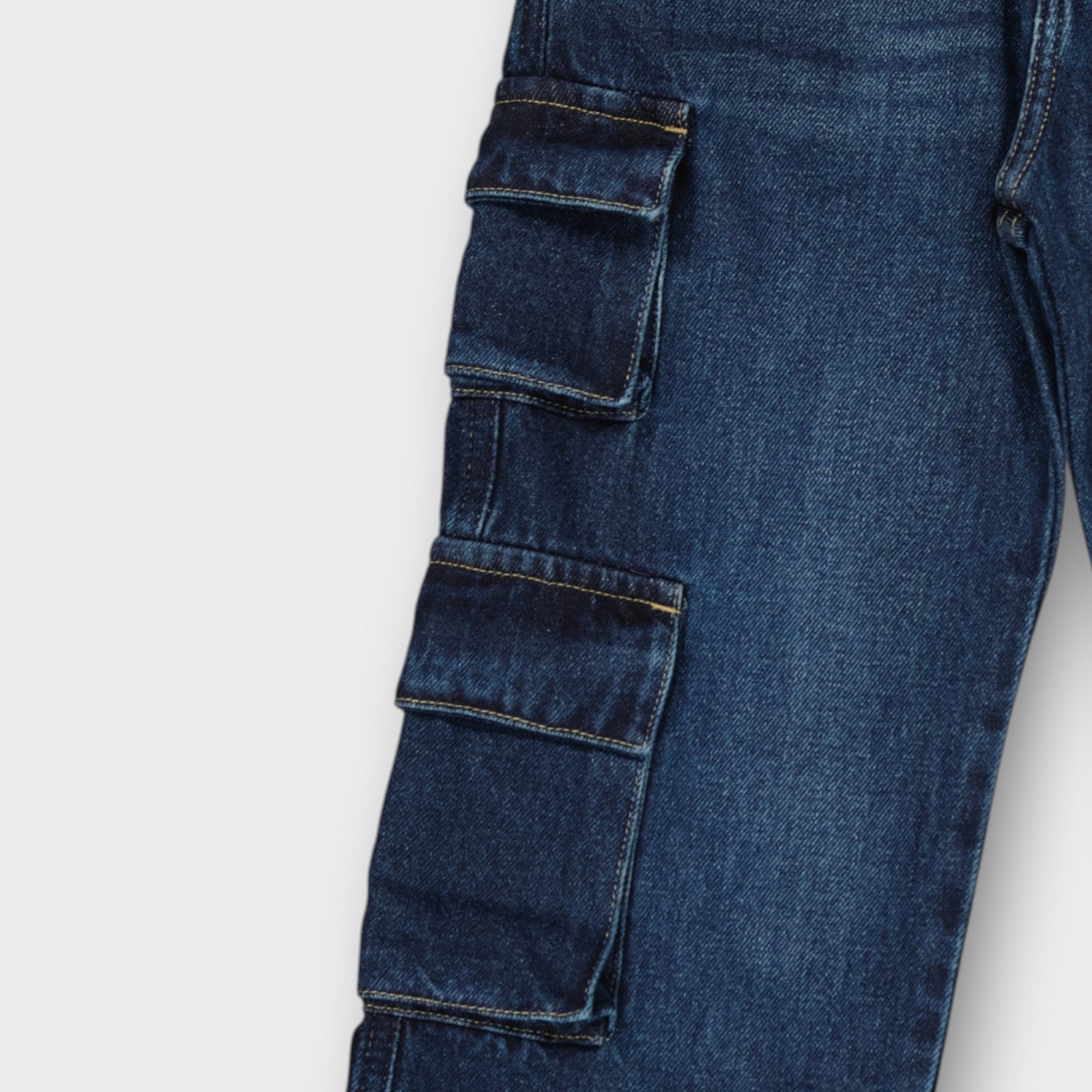 WPJG003-111 (5) PANTALON AVEC CEINTURE ELASTIQUE EN DENIM 100 % COTON – Image 6