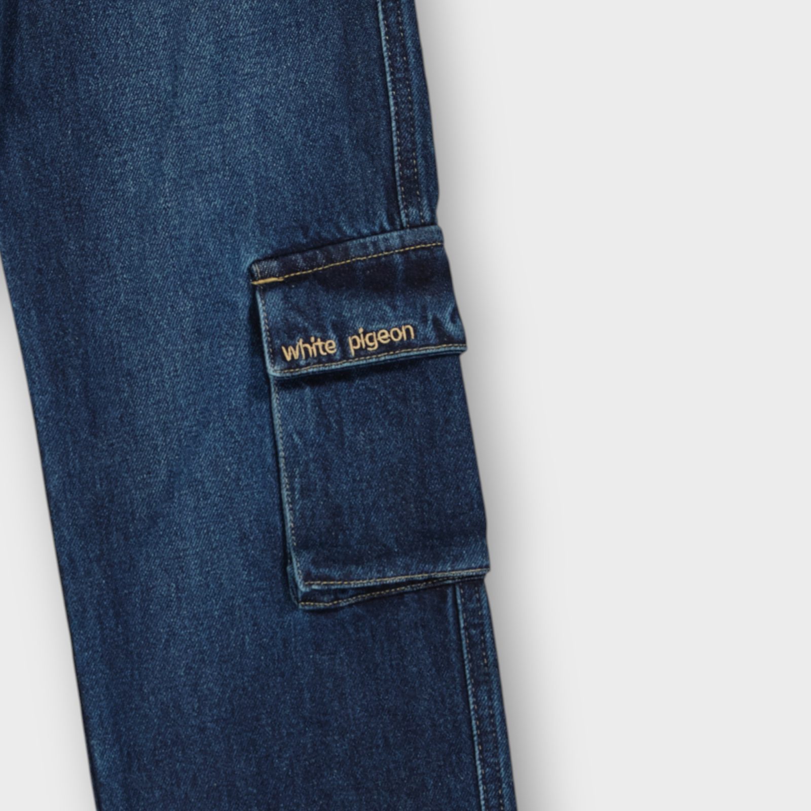 WPJG003-111 (6) PANTALON AVEC CEINTURE ELASTIQUE EN DENIM 100 % COTON – Image 7