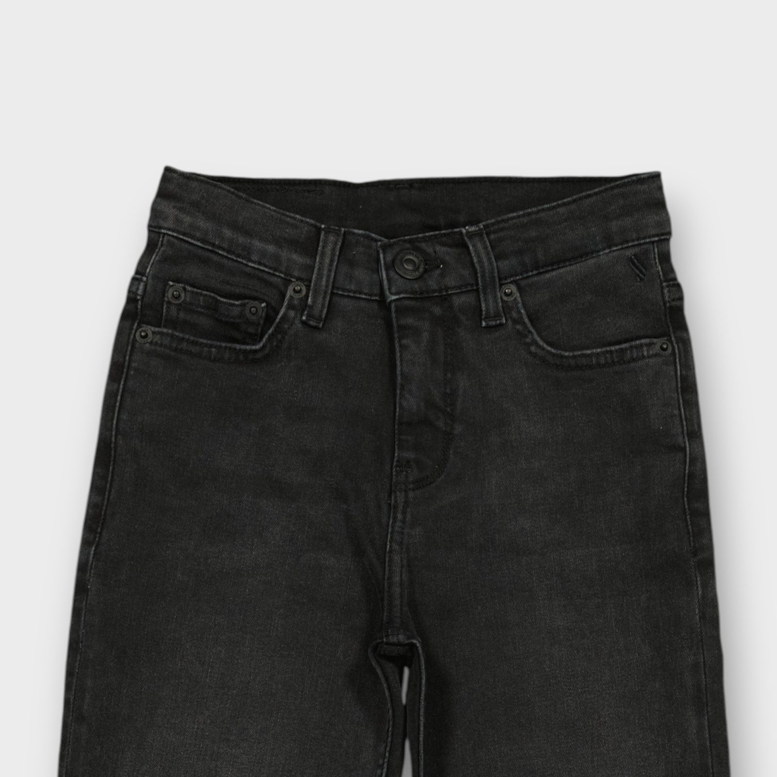 WPJG007-131 (2) PANTALON JEANS NOIR COTON STRETCH – Image 3