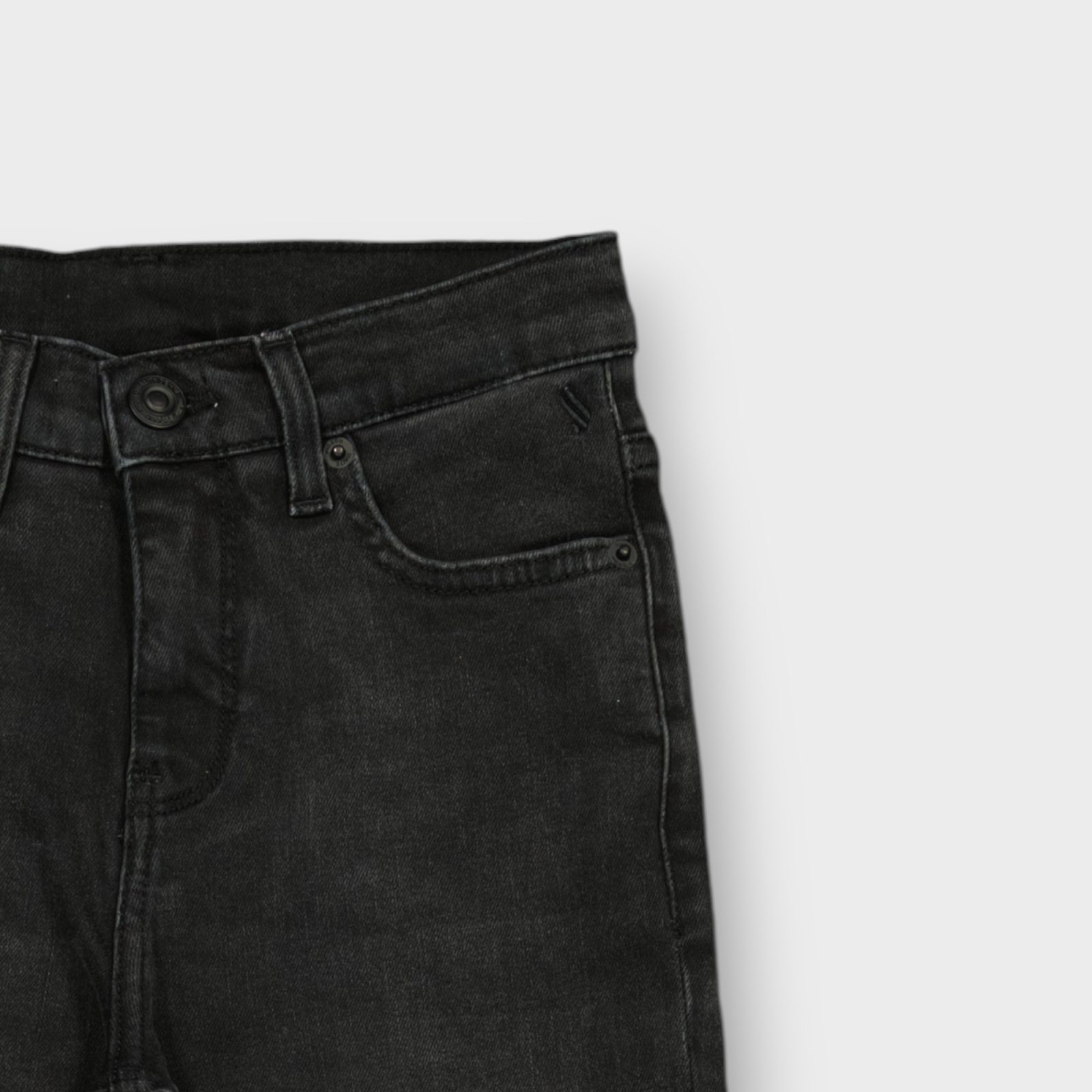 WPJG007-131 (4) PANTALON JEANS NOIR COTON STRETCH – Image 4