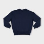 Sweat fillette col rond molleton 100 % coton imprimé bouquet de fleurs