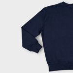 Sweat fillette col rond molleton 100 % coton imprimé bouquet de fleurs