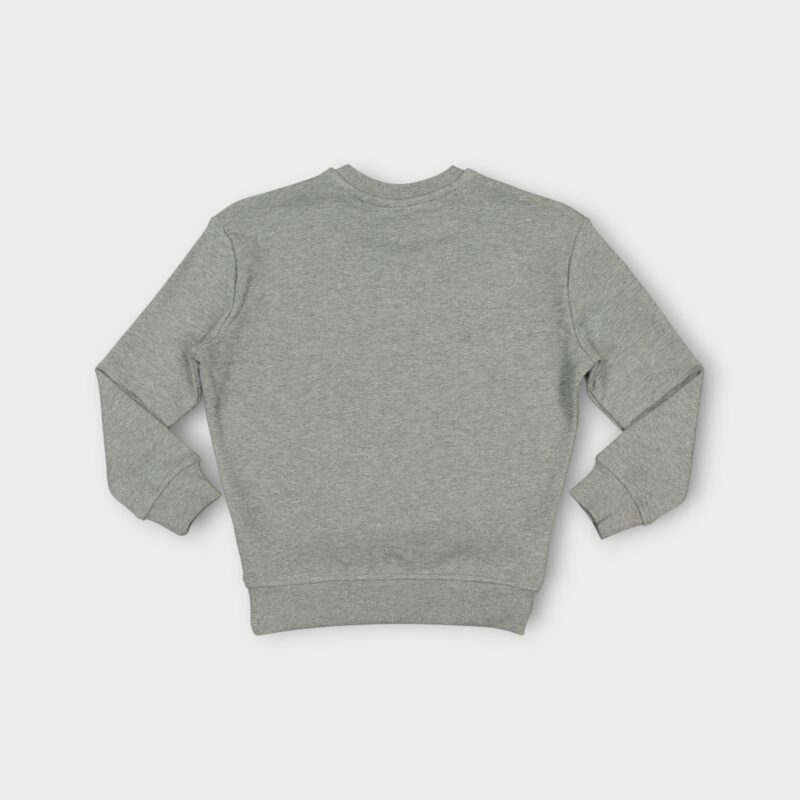 Sweat fillette col rond molleton 100 % coton imprimé bouquet de fleurs