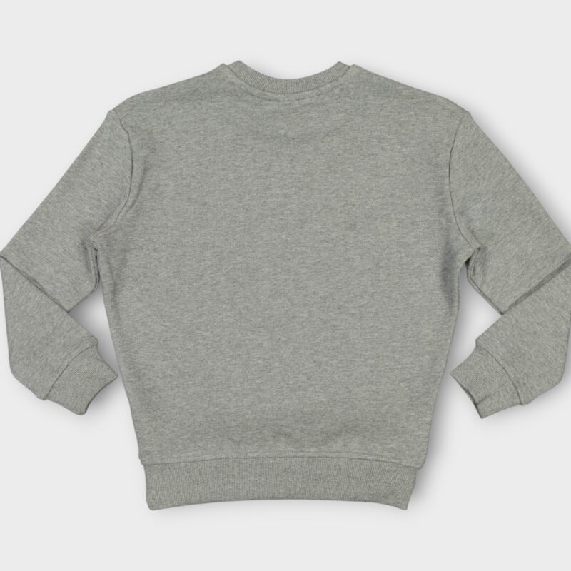 Sweat fillette col rond molleton 100 % coton imprimé bouquet de fleurs