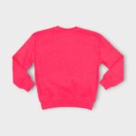 Sweat fillette col rond molleton 100 % coton imprimé bouquet de fleurs