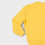 Sweat fillette col rond molleton 100 % coton imprimé bouquet de fleurs
