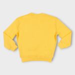 Sweat fillette col rond molleton 100 % coton imprimé bouquet de fleurs