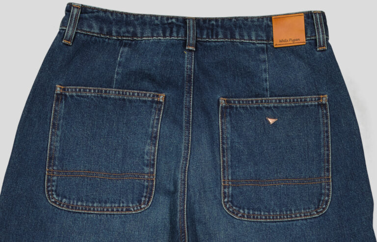PANTALON BAGGY EN DENIM RIGIDE 100 % COTON