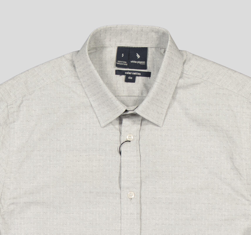 CHEMISE COTTON UNI SLIM