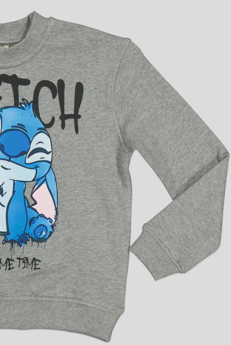 Jogging fillette Stitch molleton 100 % coton