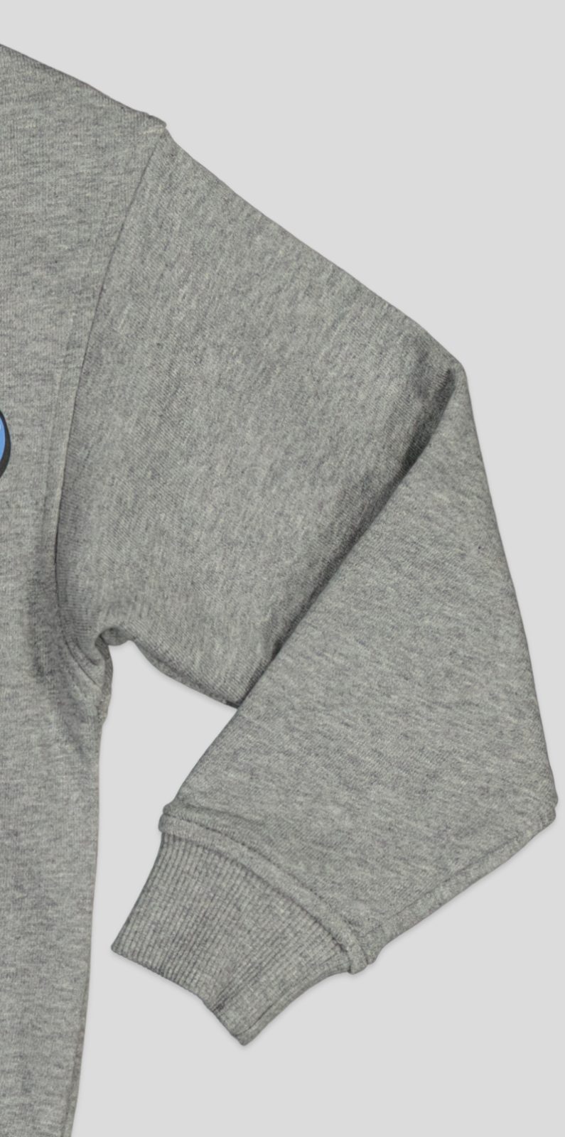 Sweat garçon col rond molleton 100 % coton imprimé devant et dos