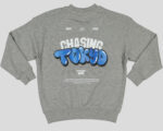 Sweat garçon col rond molleton 100 % coton imprimé devant et dos