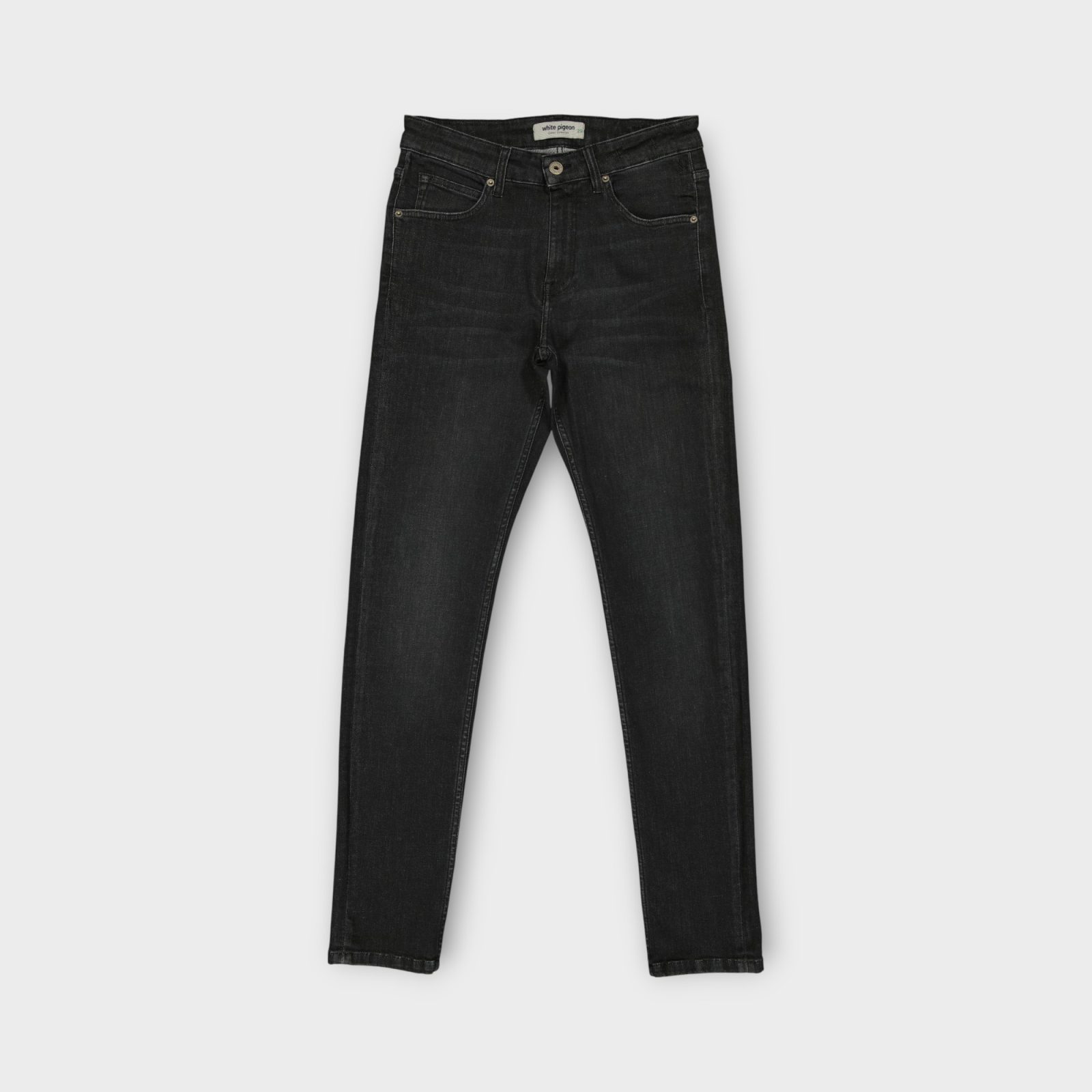 JWPB2008 BLACK USED (5) PANTALON JEANS CINQ POCHES SLIM FIT EN DENIM STRETCH – Image 1