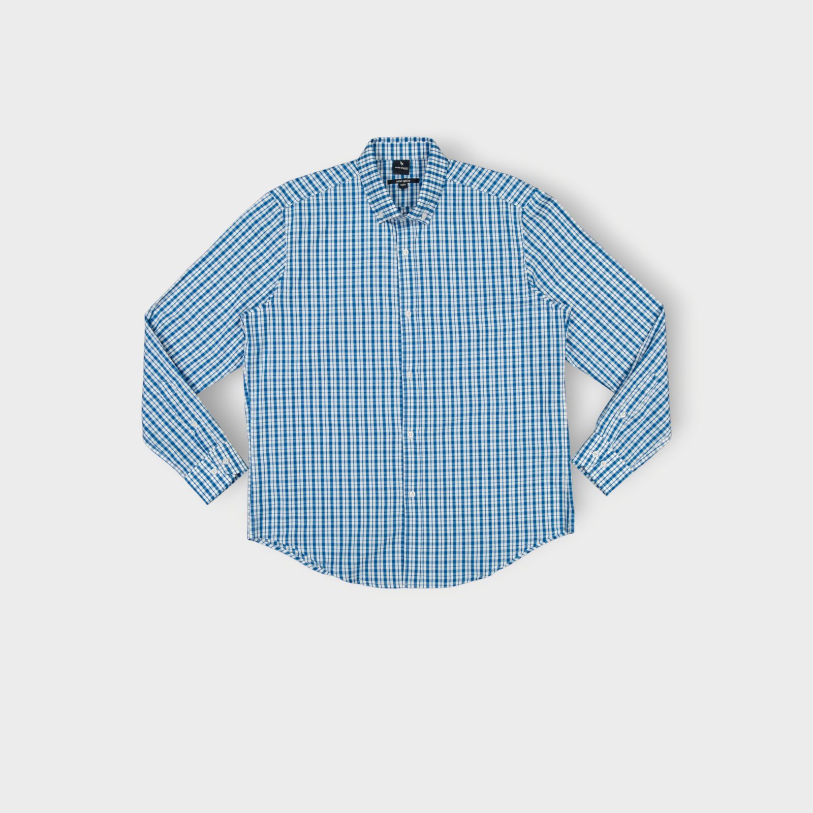 WPCHH021-C3 BLANC BLUE (3) CHEMISE COTTON REGULAR – Image 1
