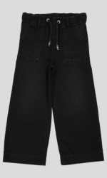 PANTALON JEANS FILLETTE CEINTURE ELASTIQUE ET CORDON – Image 2